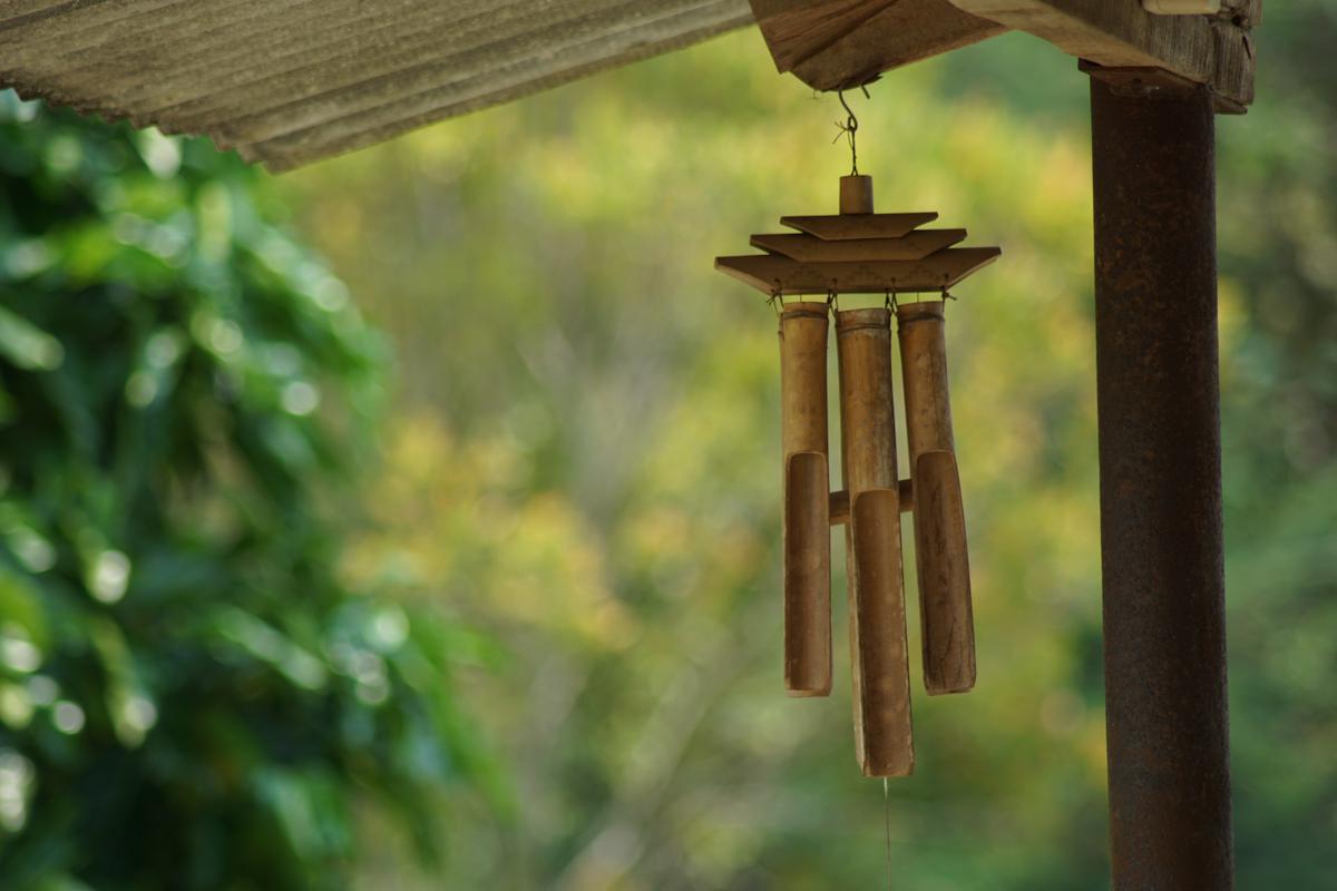 Gardens were an integral part of ancient Chinese culture, and wind chimes were believed to help ward off negative energy. (Nurchabib/Shutterstock)