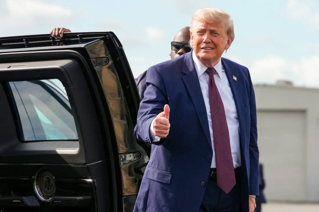Trump Departs Joint Base Andrews for North Dakota