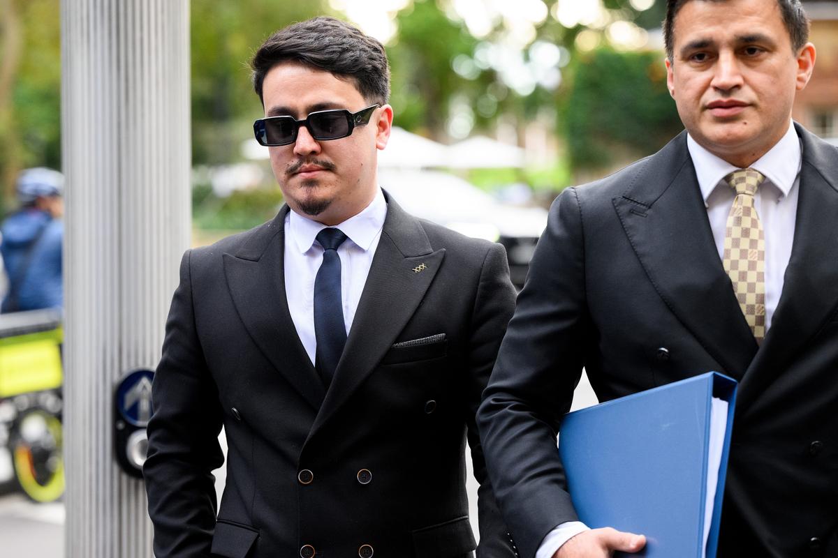 Ahmad Rashad Nadir (left) arrives at Downing Centre Local Court, Sydney, Australia on June 4, 2026. Two nurses have been charged over comments made in a video chat with an Israeli influencer. (AAP Image/Bianca De Marchi)