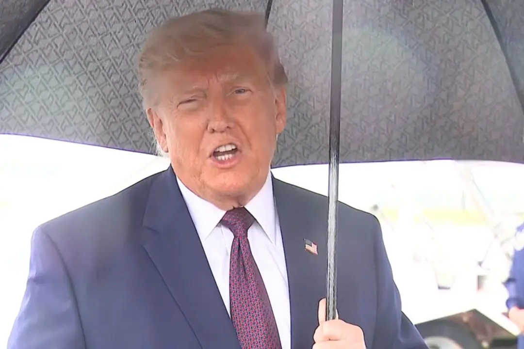 Trump Says Someone Vandalized Reflecting Pool