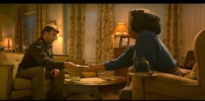 Capt. Castle (Scott Eastwood) and Mrs. Caldwell (Aunjanue Ellis-Taylor), in "Lucky Strike." (Roadside Attractions)