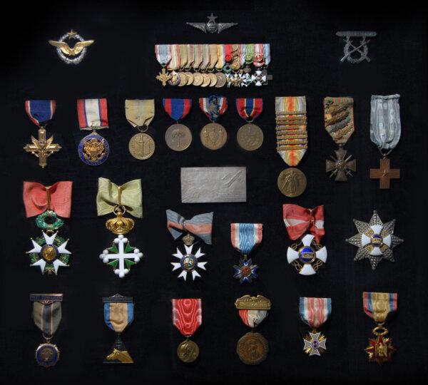 Mitchell's medals are on display in the National Museum of the United States Air Force's Early Years Gallery. U.S. Air Force photo. (Public Domain)