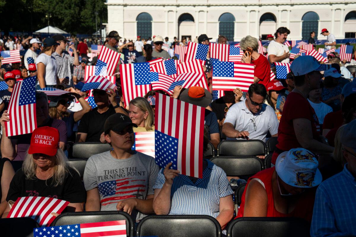 Kick-off celebration of the "Great American State Fair" on the National Mall in Washington on June 24, 2026. (Madalina Kilroy/The Epoch Times)