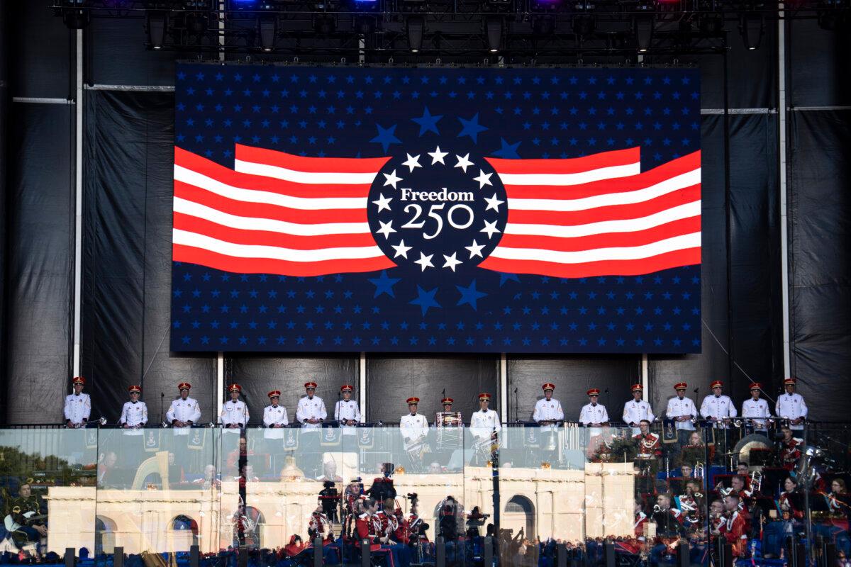 Kick-off celebration of the "Great American State Fair" on the National Mall in Washington on June 24, 2026. (Madalina Kilroy/The Epoch Times)