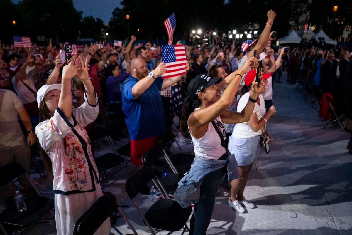 Kick-off celebration of the "Great American State Fair" on the National Mall in Washington on June 24, 2026. (Madalina Kilroy/The Epoch Times)