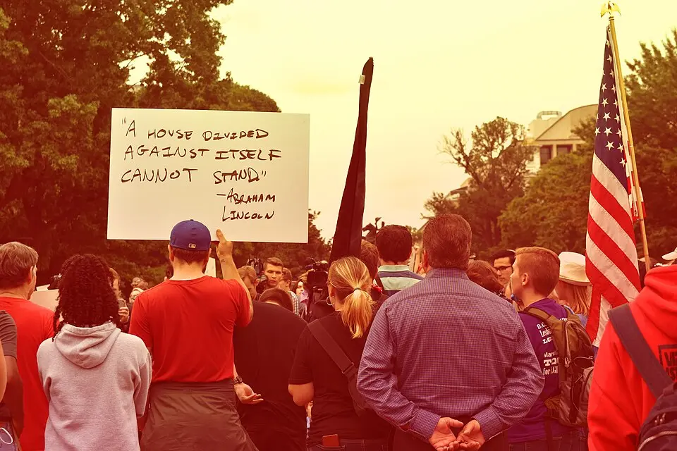 Americans today still use a phrase famously used by Abraham Lincoln in his 1858 Senate campaign speech to rally against polarization. (Public Domain)