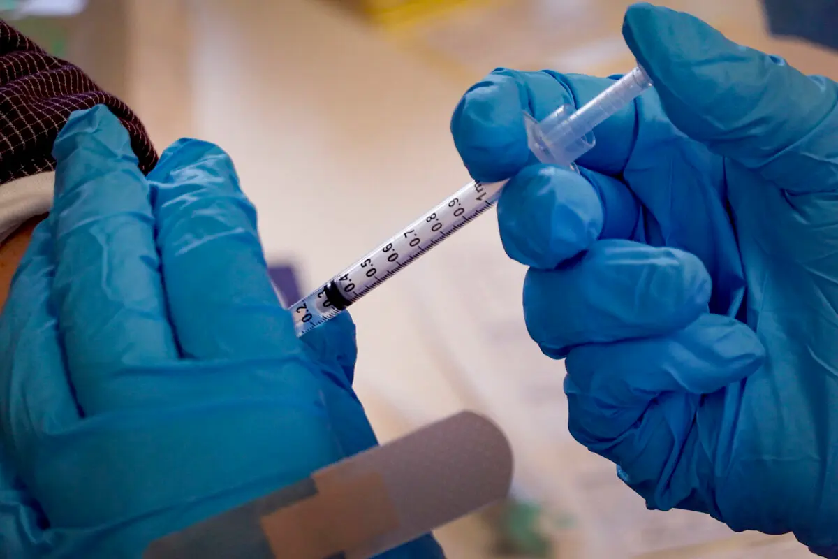 A COVID-19 vaccine in Illinois on Sept. 9, 2022. (Scott Olson/Getty Images)