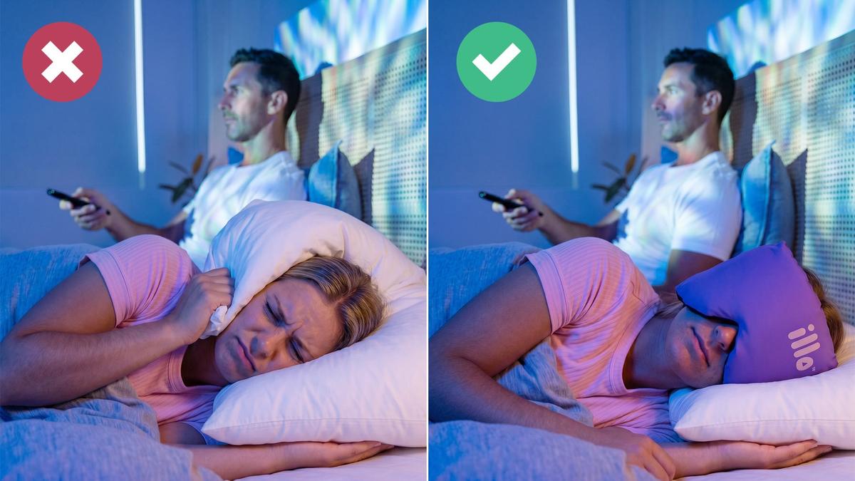 illo is a 3-in1 powerful sleep tool that functions as a premium sleep mask, a plush travel pillow and a moldable Cushion.