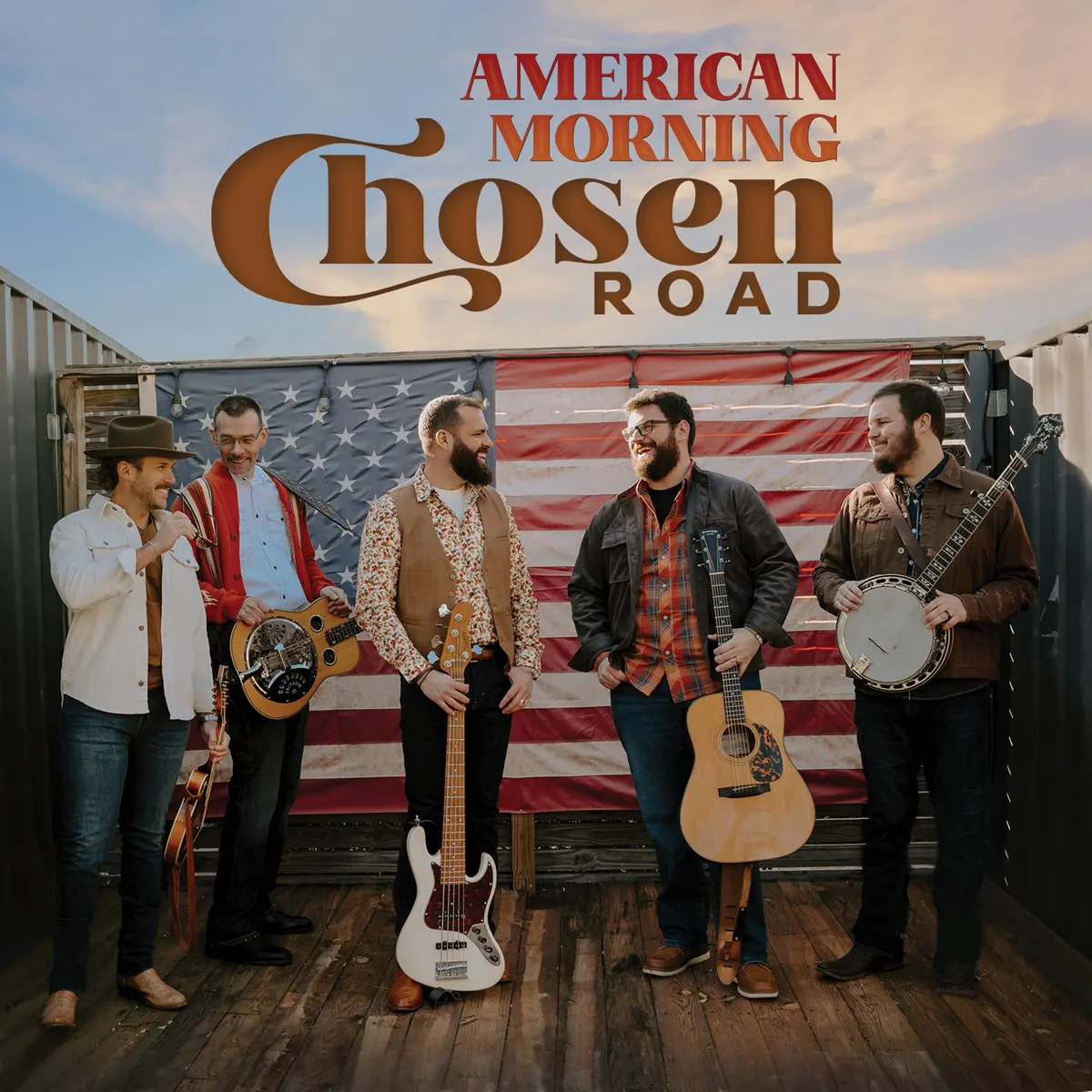 Cover art for Chosen Road's latest album "American Mornings," which premieres on July 3, 2026 in honor of the United States Semiquincentennial. (Courtesy of Chosen Road)
