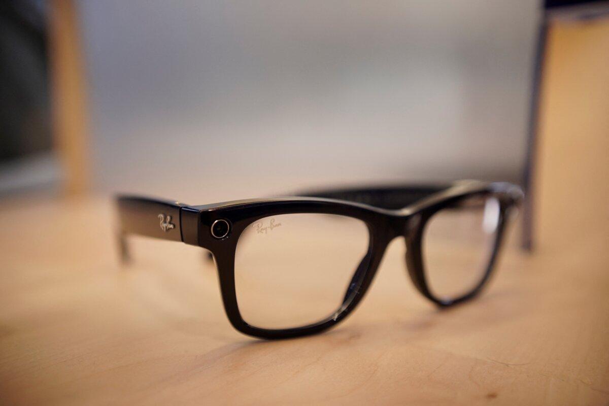 Ray Ban META AI glasses displayed at the Mobile World Congress, the world's biggest mobile technology showcase and fair, in Barcelona on March 2, 2026. (Manaure Quintero/AFP via Getty Images)
