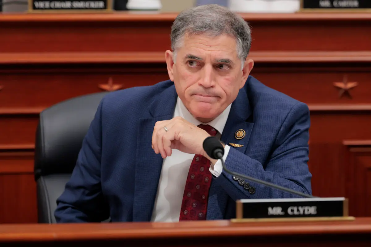 Rep. Andrew Clyde (R-Ga.) listens during a markup hearing with the House Budget Committee on Capitol Hill on May 16, 2025. (Anna Moneymaker /Getty Images)
