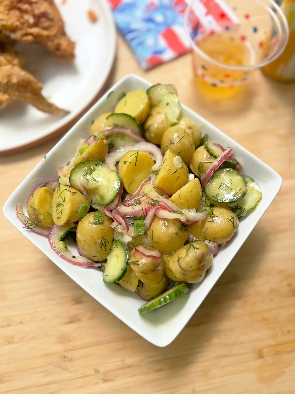 Potato dill salad is bright, punchy and perfect for a July 4 cookout. (Gretchen McKay/Pittsburgh Post-Gazette/TNS)