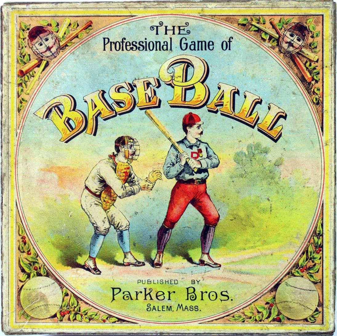 The Professional Game of Baseball, circa 1890, by Parker Brothers. (Public Domain)
