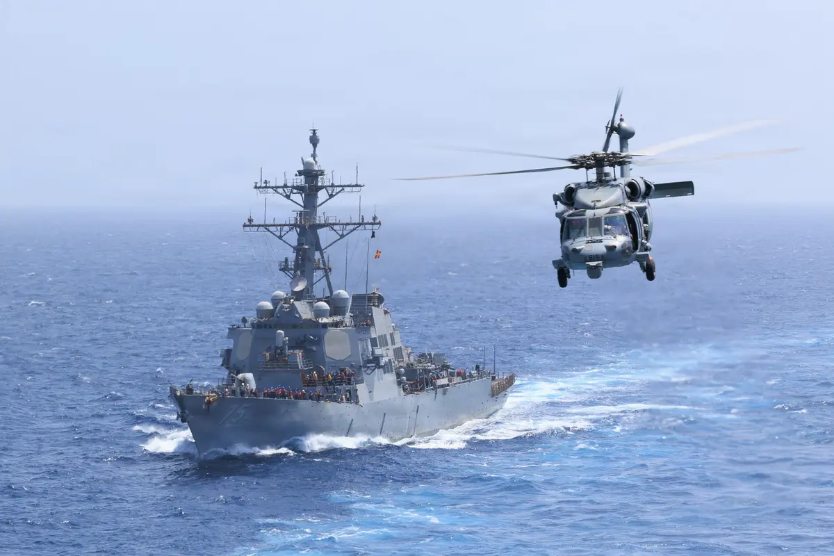 Search Ongoing for Crew Member of Navy Helicopter That Went Down in Arabian Sea