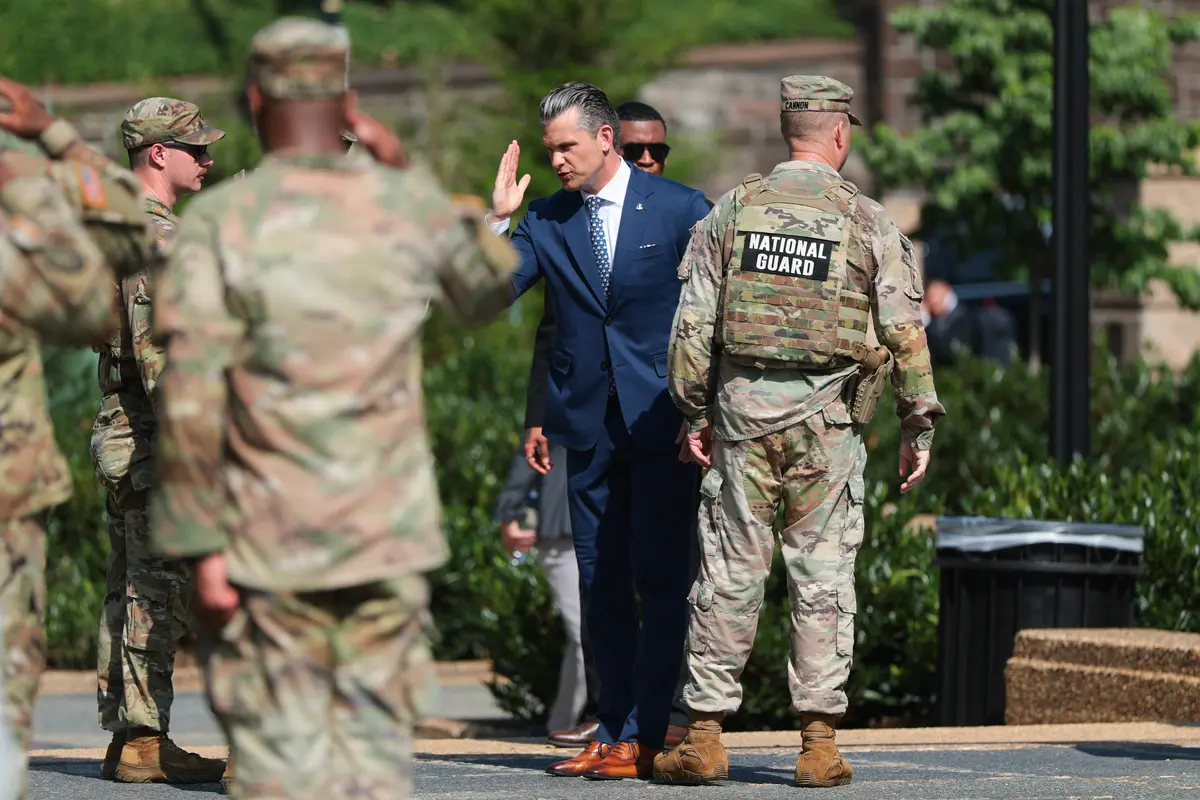 Hegseth Credits National Guard Members for ‘Staggering’ Crime Drop in DC