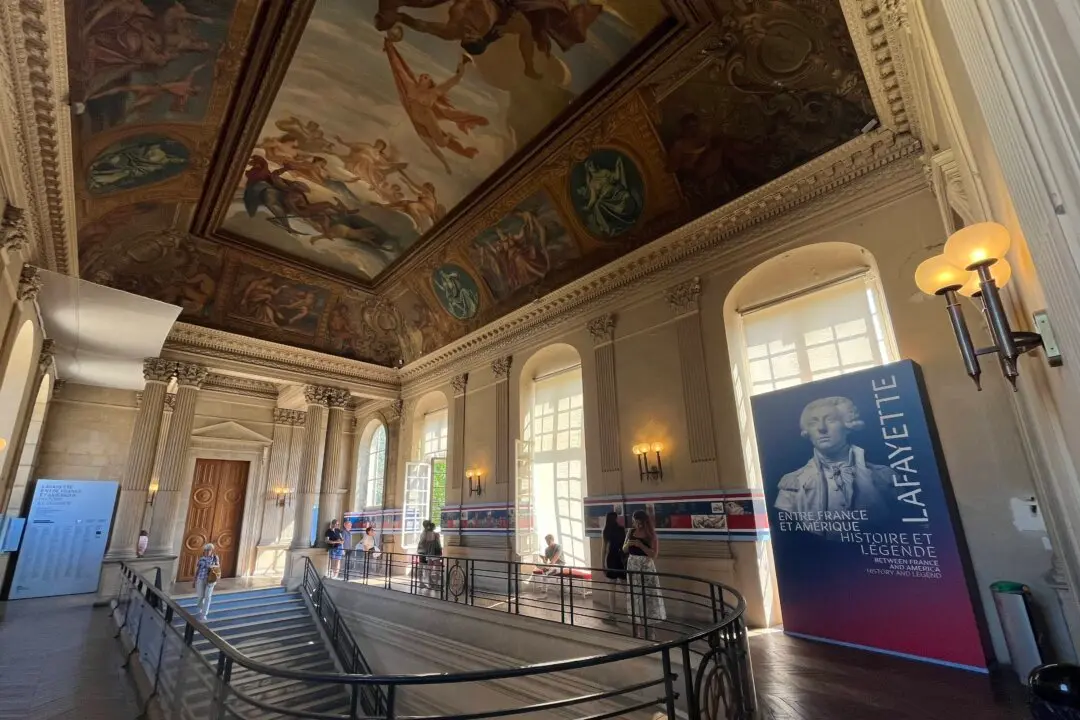 The first floor of the National Archives in Paris. (Etienne Fauchaire/The Epoch Times)