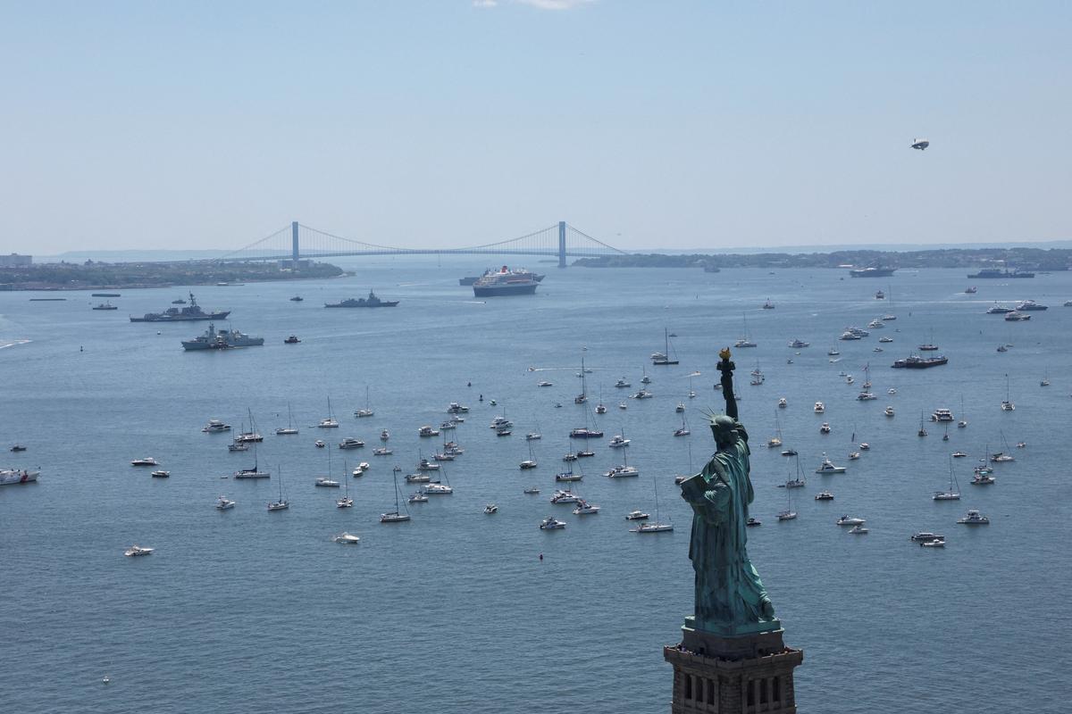 Vessel Ejected From NYC 250th Parade Over Politically Charged Banners