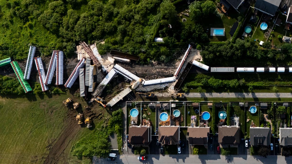 Montreal-Area Residents Relieved No One Hurt After 46 Railcars Jump Tracks Near Homes