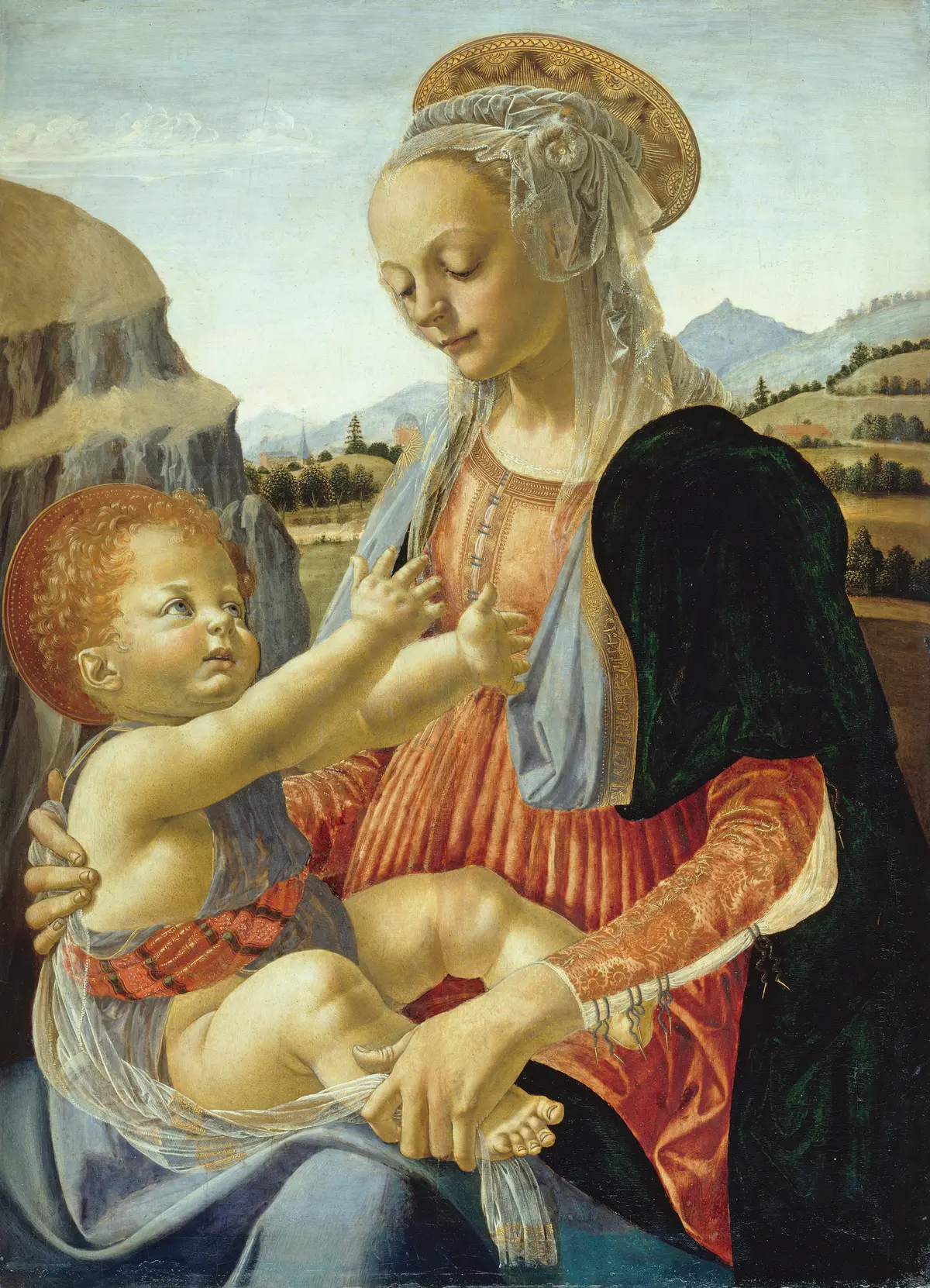 "Madonna and Child," circa 1470, by Andrea del Verrocchio. Oil on poplar panel; 29 7/8 inches by 21 1/2 inches. Gemäldegalerie Berlin. (Public Domain)