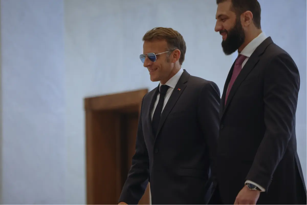 Macron Becomes First EU Head of State to Visit Syria Following Toppling of Assad