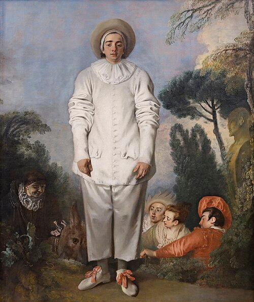 "Pierrot," 1718–1719, by Jean-Antoine Watteau. Louvre Museum, Paris. (Public Domain)