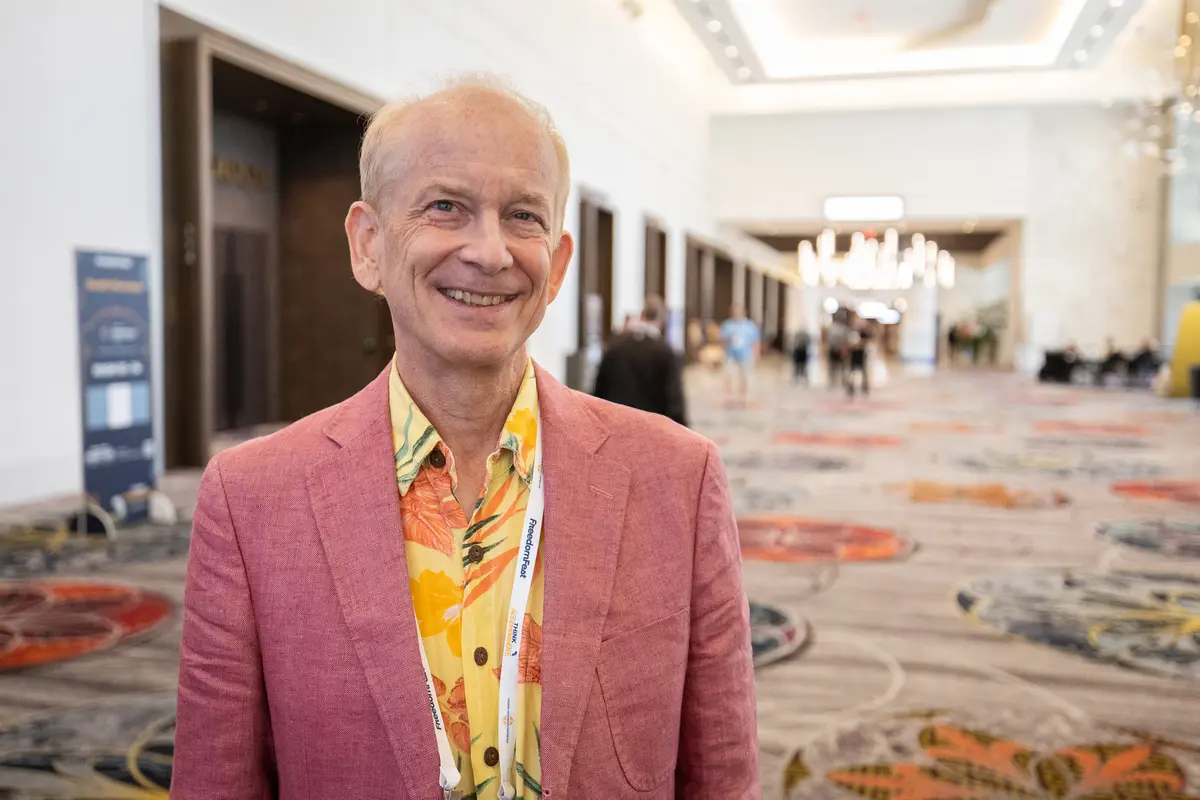 Bates Neil attends FreedomFest in Las Vegas on July 8, 2026. (John Fredricks/The Epoch Times)