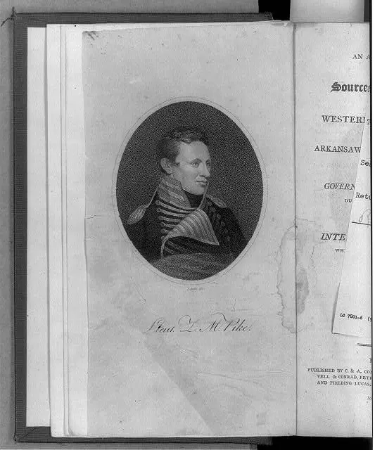 A print showing Zebulon M. Pike. Library of Congress. (Public Domain)