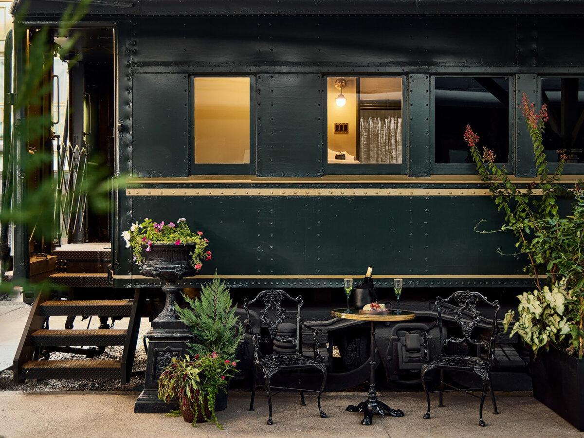Renovated sleeping cars at the Hotel Chalet. (Hotel Chalet/TNS)