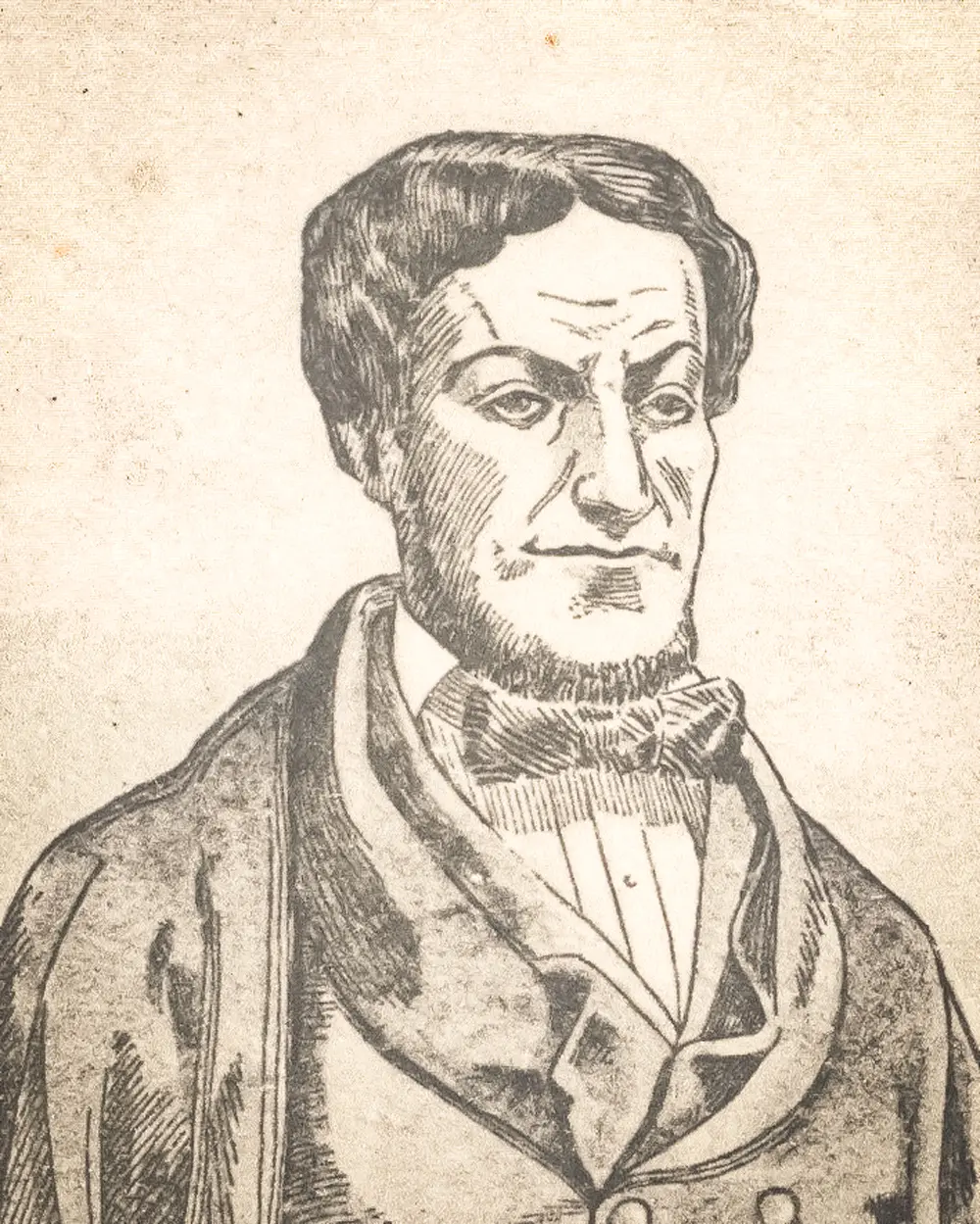 一位不知名藝術家所繪的發明家約翰‧菲奇(John Fitch,1743—1798年)肖像。18世紀末,菲奇與另一位發明家詹姆斯‧拉姆西(James Rumsey,1743—1792年)因各自的蒸汽船設計而發生衝突。(Courtesy of University of Kentucky via Kentucky Historical Society, pohick2/CC BY-SA 2.0)