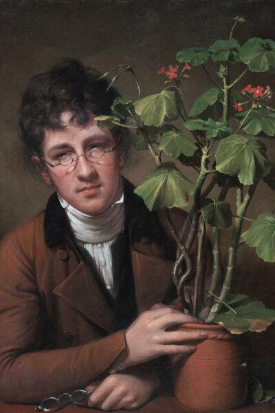 “Rubens Peale With a Geranium,” 1801, by Rembrandt Peale. (Public Domain)