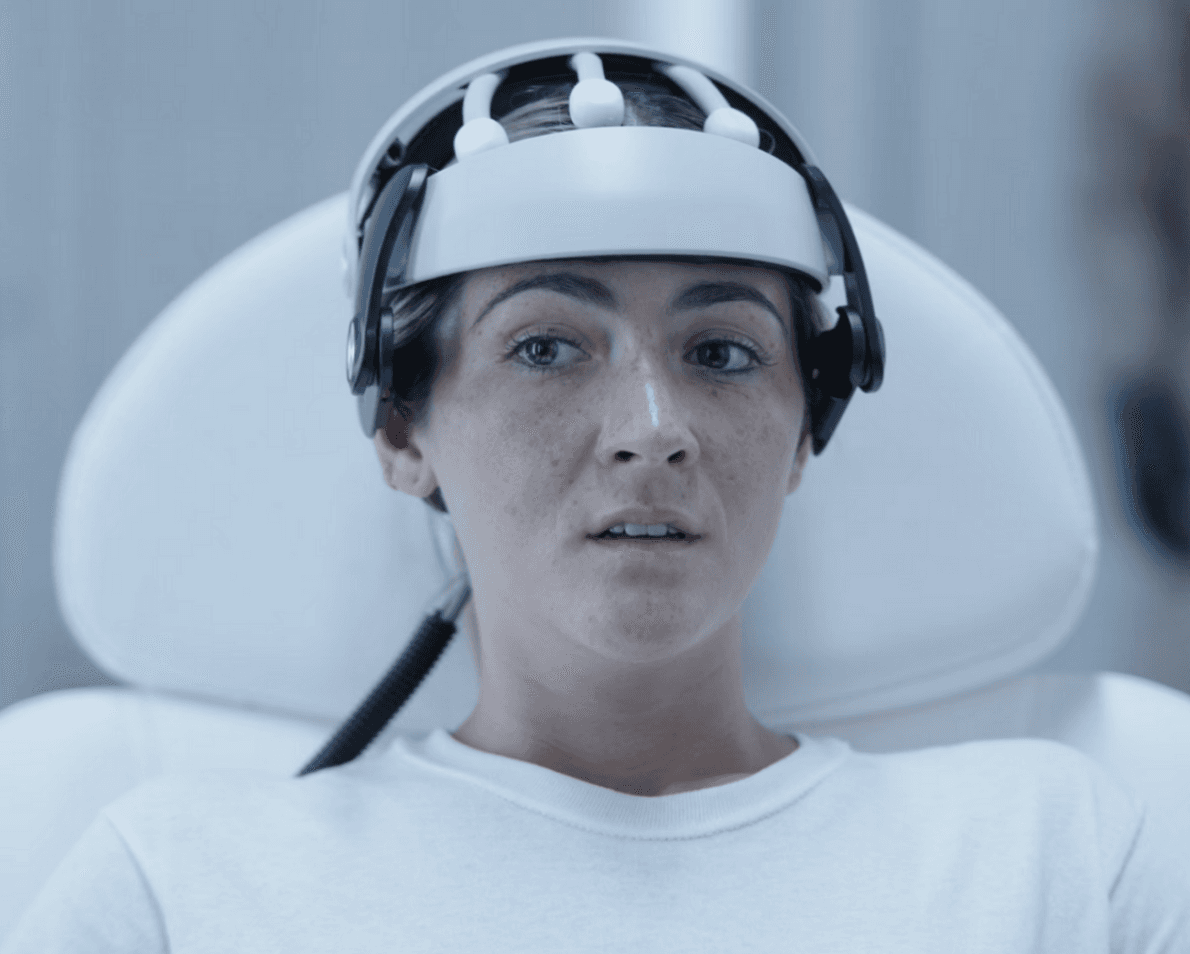 Dr. Annika Cask (Isabelle Fuhrman) was the first person to photograph dark matter, in "Signal One." (Darius Films/Productivity Media/Shout! Studios)