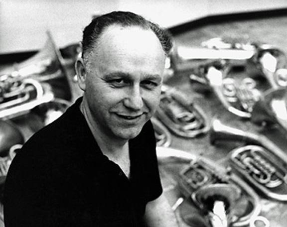 David Raksin during filming of “Laura.” (20th Century Fox)