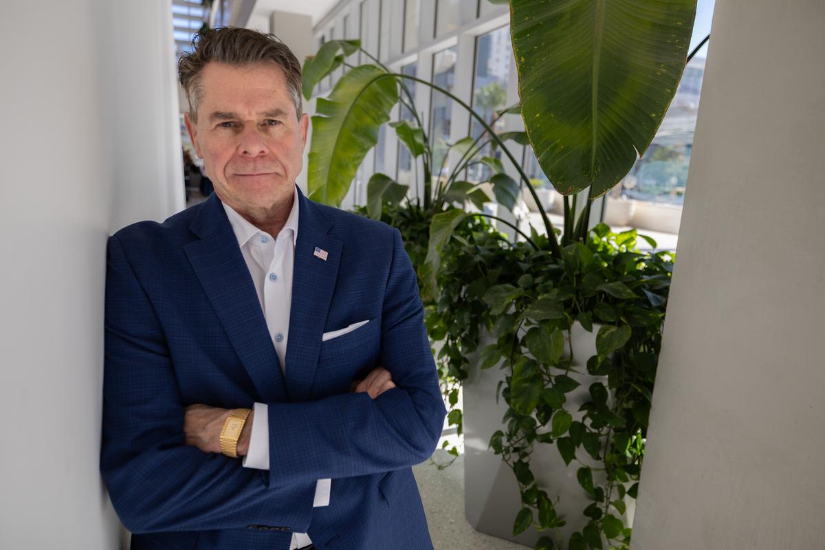 CEO of Blackops Partners Casey Fleming attends Freedomfest in Las Vegas, Nev., on July 9, 2026. (John Fredricks/The Epoch Times)