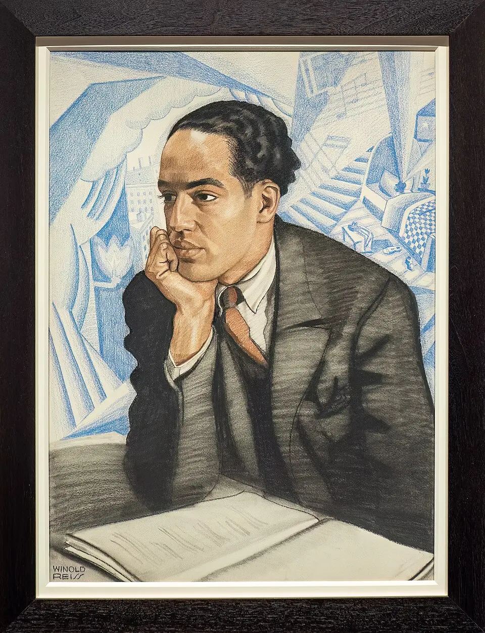 "Langston Hughes," by Winold Reiss, at the Metropolitan Museum of Art. (<a href="https://commons.wikimedia.org/wiki/User:Rhododendrites">Rhododendrites</a>/<a href="https://creativecommons.org/licenses/by-sa/4.0/deed.en">CC BY-SA 4.0</a>)