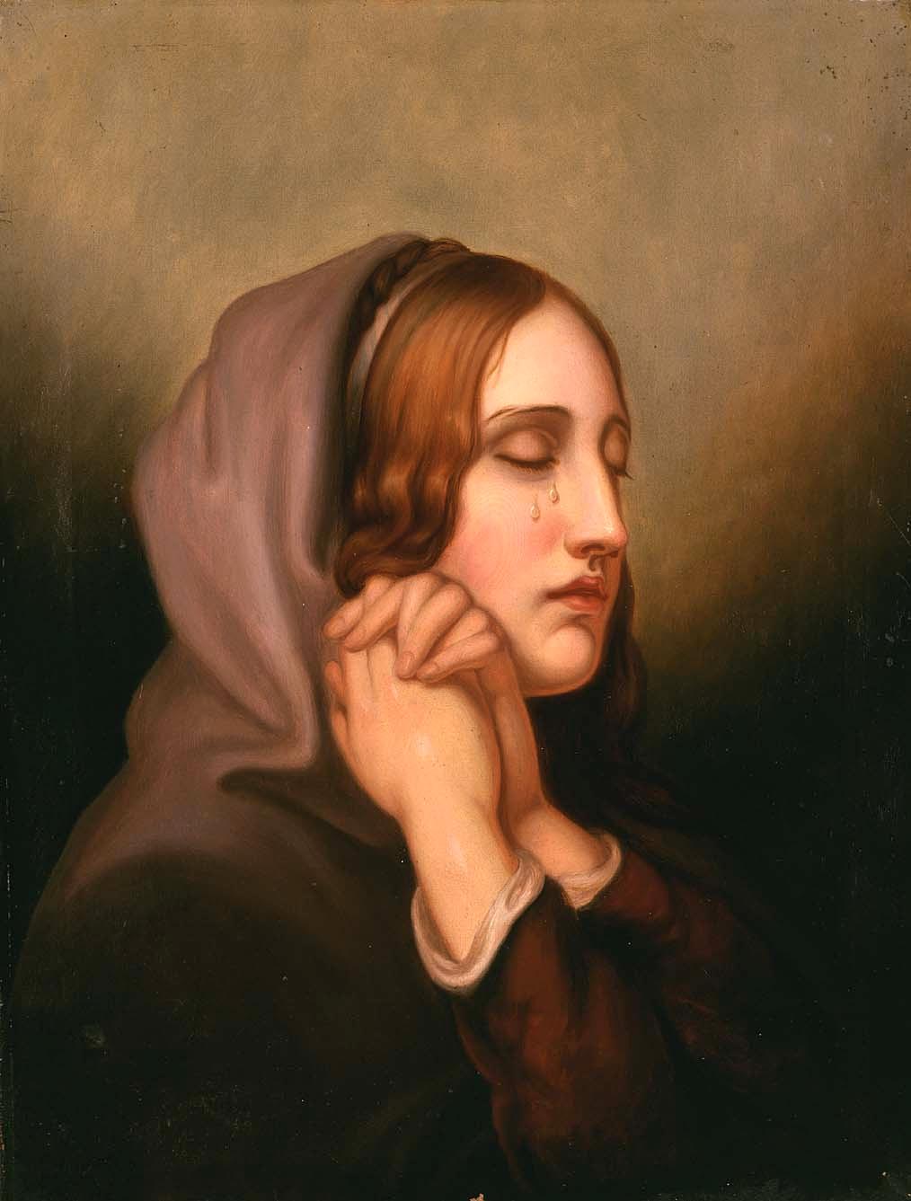 “Pearl of Grief,” 1855, by Mary Jane Peale. (Public Domain)