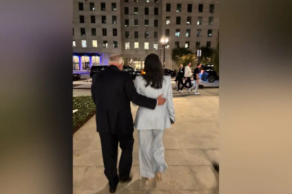 U.S. Sen. Lindsey Graham (L), and Canadian Foreign Affairs Minister Anita Anand are shown in this undated handout photo posted on Anand's social media account on X. (The Canadian Press/Handout - X, @AnitaAnandMP)