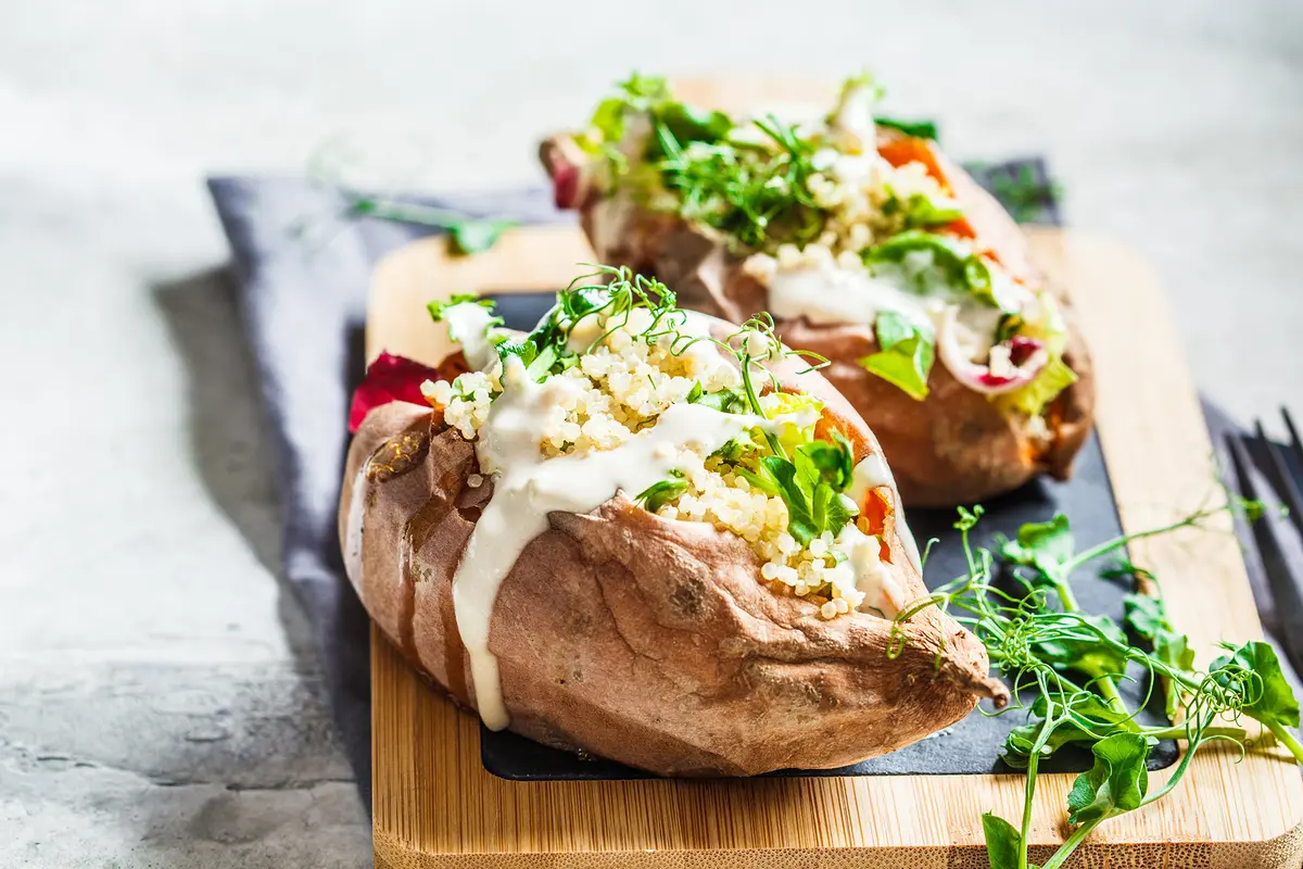 Loaded Sweet Potatoes