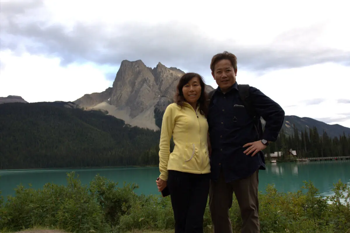 Rong Yufang and her husband Chen Youlin, an American seismologist held for nearly two years in China, pose together in an undated photograph. (Courtesy Rong Yufang /Handout via Reuters)