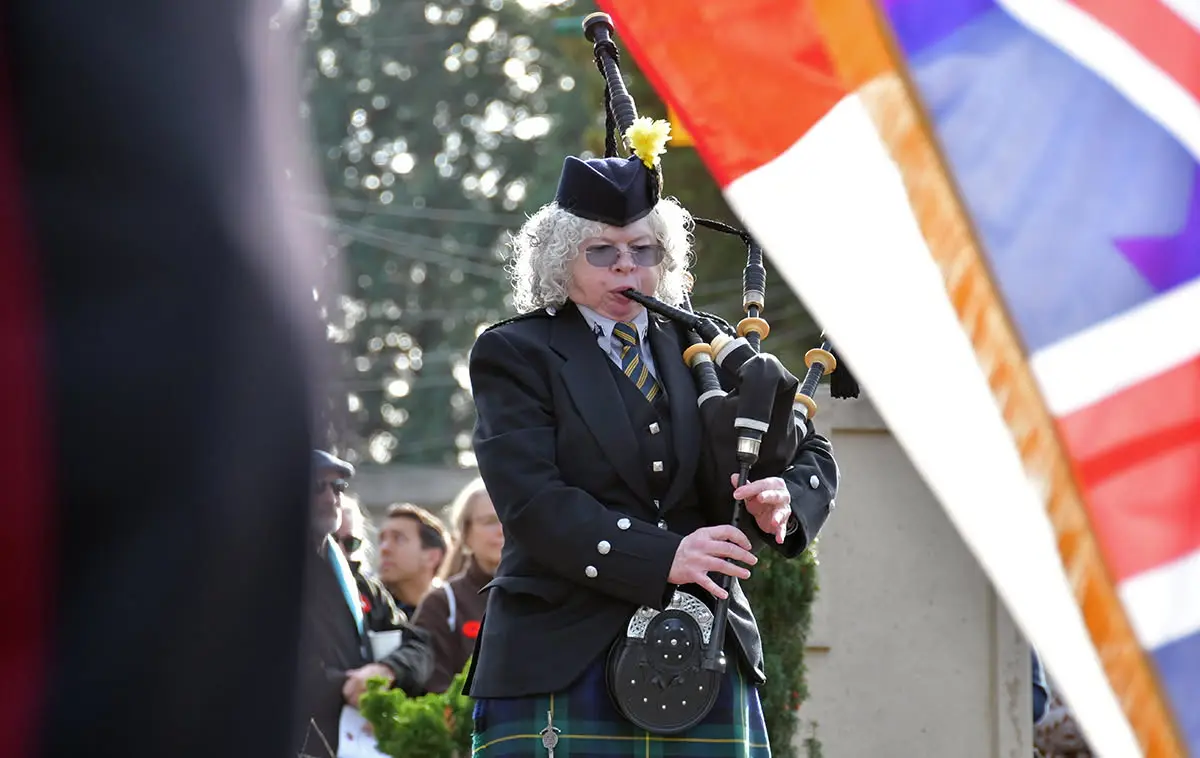 Pipe Major Laurie Duncan has been a Legion member for 20 years. (Courtesy of Laurie Duncan)