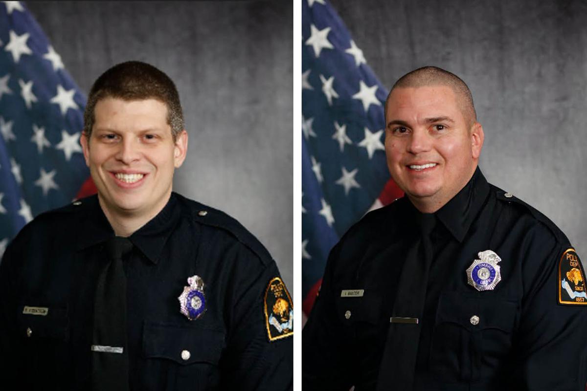 Omaha Police Department Officers David Eckstrom (L) and Ian Baxter. (Omaha Police Department)