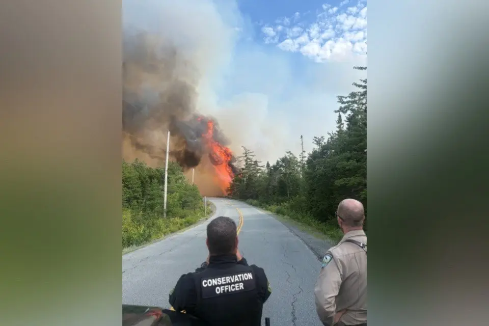 NS Crews Continue Battling Out-of-Control Wildfire Northeast of Halifax