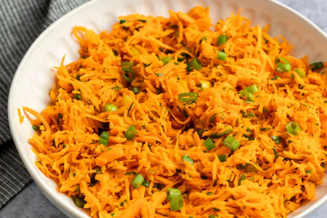 French Grated Carrot Salad With Lemon Dijon Vinaigrette