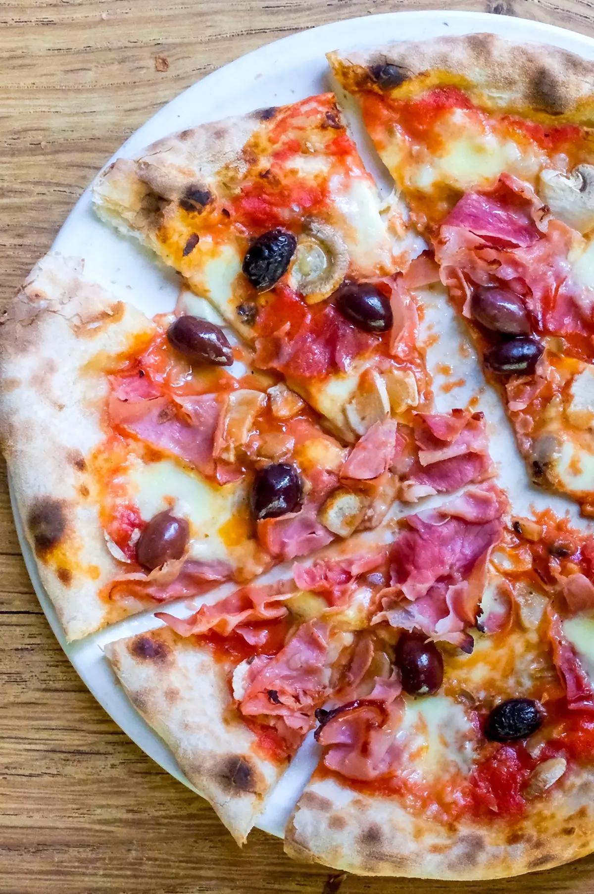 The capricciosa pizza at University City. (Bill Addison/Los Angeles Times/TNS)