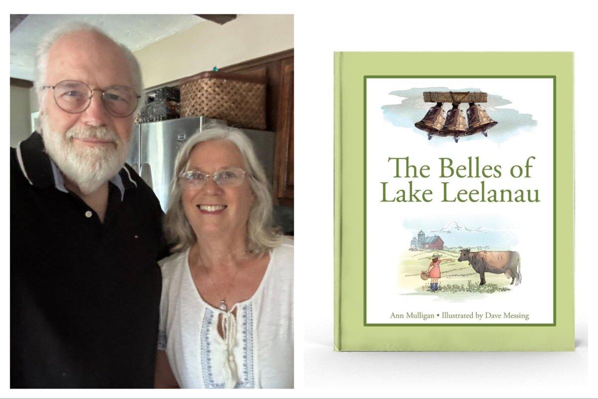 (Left) Illustrator Dave Messing worked closely with author Ann Mulligan to create the beautiful illustrations found in "The Belles of Lake Leelanau." (Courtesy of Ann Mulligan)