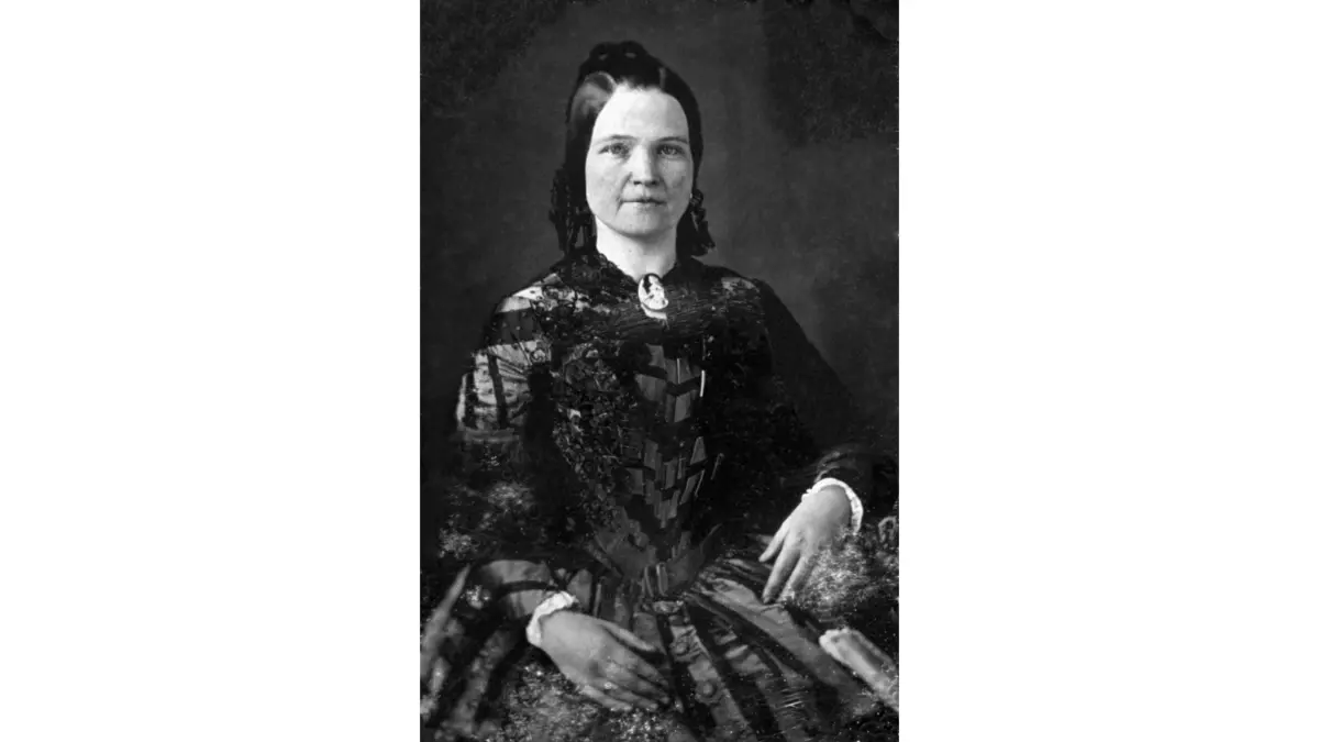 Photograph of Mary Todd Lincoln, circa 1846-47, by Nicolas H. Shepherd. (Public Domain)