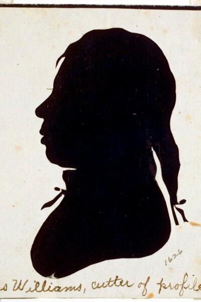 “Moses Williams, cutter of profiles,” 1826, attributed to Raphaelle Peale. Library Company of Philadelphia. (No restrictions)