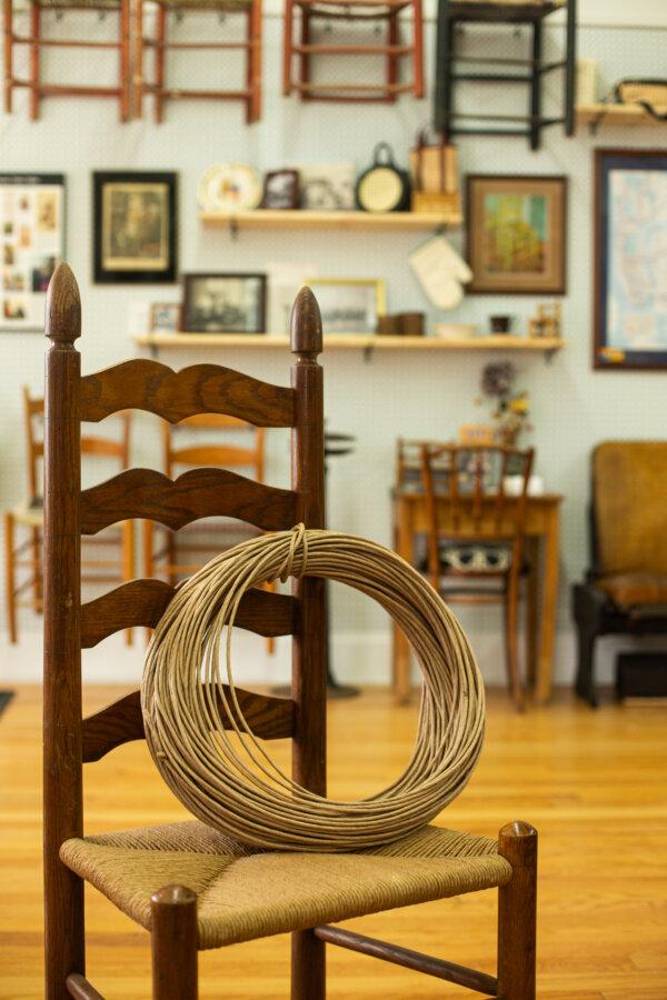 Visiting the Silver River Center for Chair Caning, in Asheville, N.C., people can marvel at the different chair caning styles and even learn caning themselves at the only chair caning school and museum in America. (Courtesy Silver River Center for Chair Caning, Asheville, N.C.)