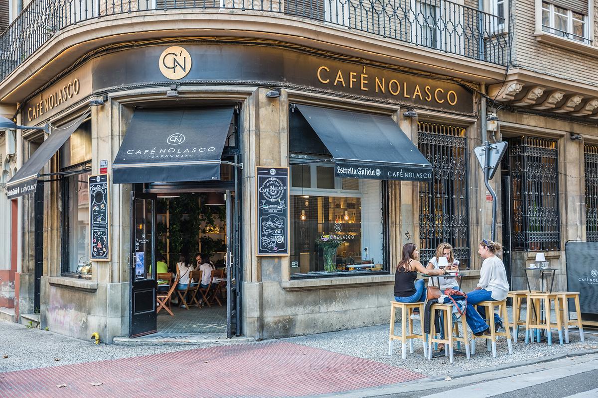 Cafe culture plays an important role in Zaragoza's social life, and many are interspersed among the city's centuries-old buildings. (John_Silver/Shutterstock)