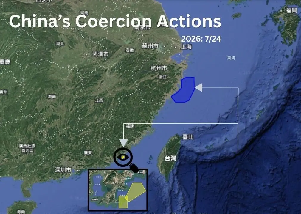 China Holds Taiwan Strait Live-Fire Drills Amid Wider Coastal Military Activity