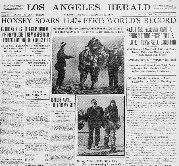 The Brief and Dangerous Life of Wright Flier Arch Hoxsey
